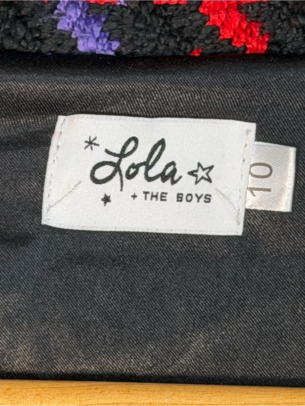 Lola + The Boys Rainbow Houndstooth Oversized Jacket Coat Size 10 - Picture 5 of 12